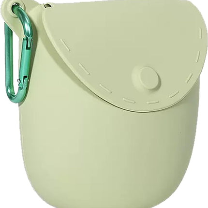 Portable training bag for dogs and cats - outdoor food pouch - suitable for training and feeding pets on the go (green)