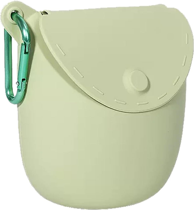 Portable training bag for dogs and cats - outdoor food pouch - suitable for training and feeding pets on the go (green)