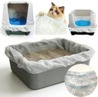 Large Cat Litter Liners, Jumbo Drawstring Leakproof Bags for IRIS Cat Litter Boxes, Heavy Duty 2 MIL Tear-Resistant Extra Durable Disposable Bags for Most Cat Litter Pans, 42“ x 20”, 16PCS