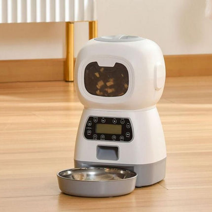 Automatic Feeder Pet Food Dispenser Automatic Cat Feeder Dry Food Dispenser Smart Pet Feeder Timed Cat Feeder for Large Medium Small Pets
