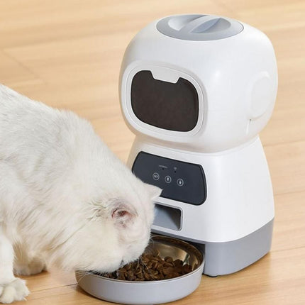 Automatic Feeder Pet Food Dispenser Automatic Cat Feeder Dry Food Dispenser Smart Pet Feeder Timed Cat Feeder for Large Medium Small Pets
