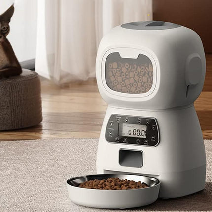 Automatic Feeder Pet Food Dispenser Automatic Cat Feeder Dry Food Dispenser Smart Pet Feeder Timed Cat Feeder for Large Medium Small Pets