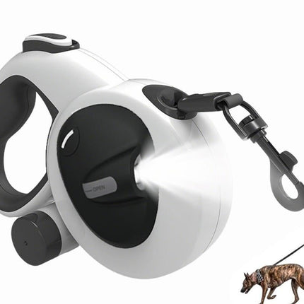 5m Auto Retractable Dog Leash with LED