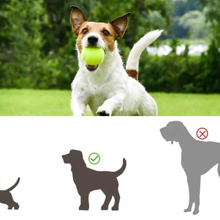 Dog Ball Launcher Thrower Automatic Tennis Fetch Throwing Machine with 3 Balls -Light Green