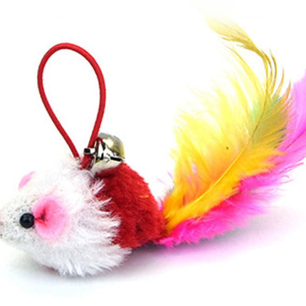 20Pcs Interactive Cat Wand Toys with Feather Replacements for Cats Play and Exercise