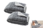 Pet Blanket for Couch Protection – Waterproof 2-Pack (Grey)