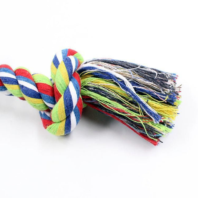 Cotton Rope Knot Pet Toy Dog Teething Small Random Color Large size 28cm100g