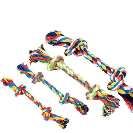 Cotton Rope Knot Pet Toy Dog Teething Small Random Color Large size 28cm100g