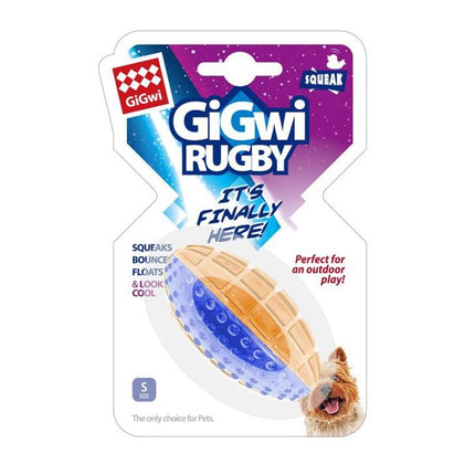 Gigwi Dog Toy Ball Squeaky TPR Chew Rugby [trumpet combination]]