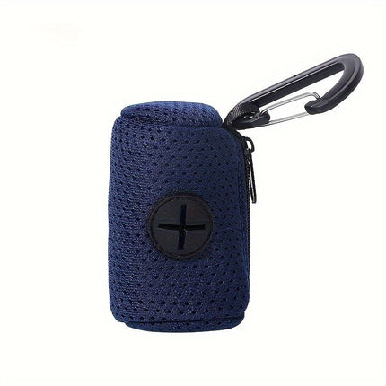 Portable Poop Bag Holder Dispenser with Carabiner Clip