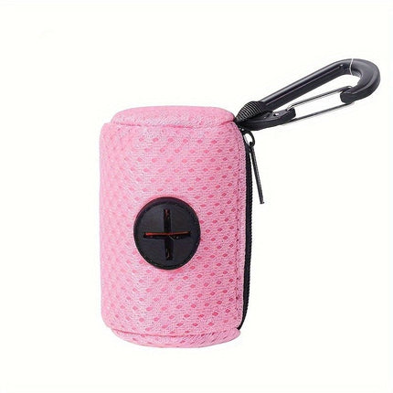 Portable Poop Bag Holder Dispenser with Carabiner Clip