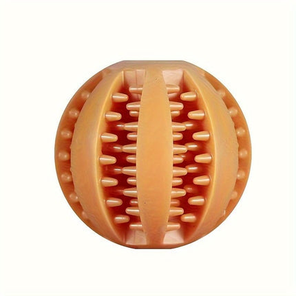 Interactive Dog Chew Toy for Small Breeds - Durable Rubber Treat Dispensing Ball for Dental Cleaning, Slow Feeding, and Fun Playtime with Your Furry Friend (5cm, Red)