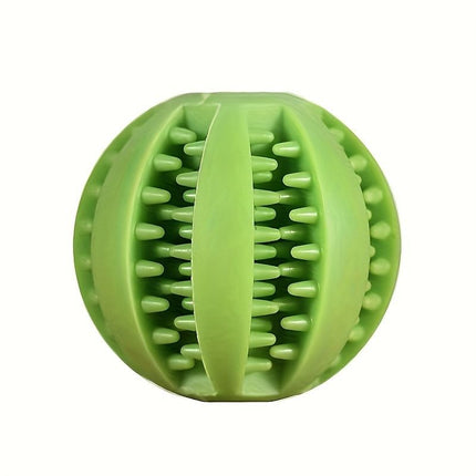 Interactive Dog Chew Toy for Small Breeds - Durable Rubber Treat Dispensing Ball for Dental Cleaning, Slow Feeding, and Fun Playtime with Your Furry Friend (5cm, Red)