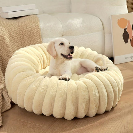 Plush All-Season Pet Bed — Round