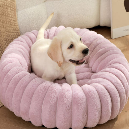 Plush All-Season Pet Bed — Round