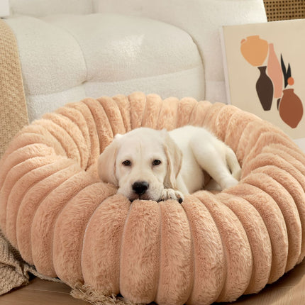Plush All-Season Pet Bed — Round