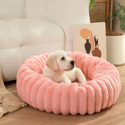 Plush All-Season Pet Bed — Round
