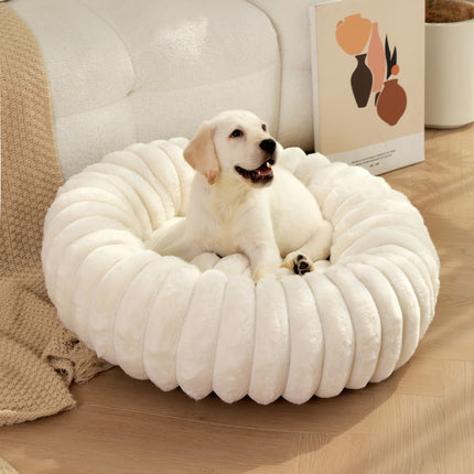 Plush All-Season Pet Bed — Round