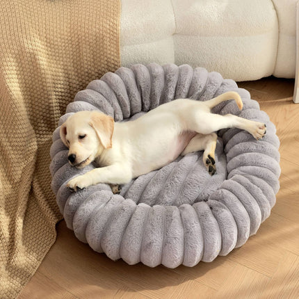 Plush All-Season Pet Bed — Round