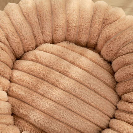 Plush All-Season Pet Bed — Round