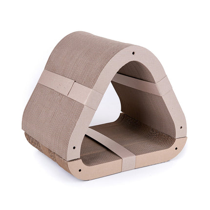 Yaomi Wood Triangle Cat Scratcher Sofa Bed