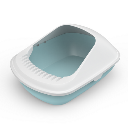 YES4PETS 2x Semi-Enclosed Cat Litter Box