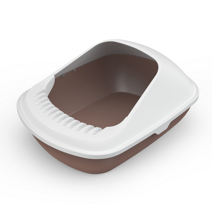 YES4PETS 2x Semi-Enclosed Cat Litter Box