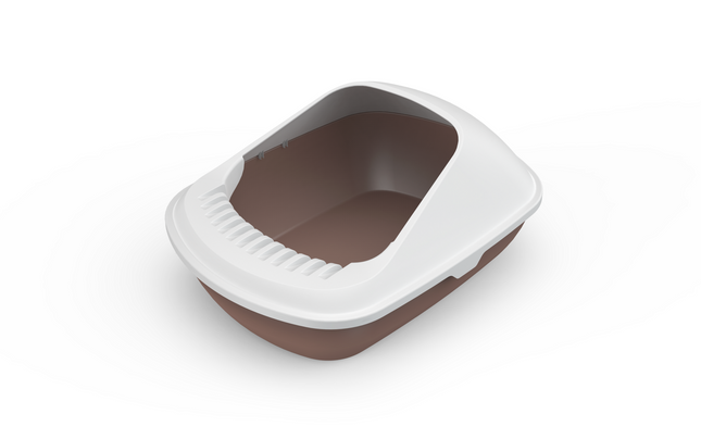 YES4PETS 2x Semi-Enclosed Cat Litter Box