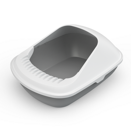 YES4PETS 2x Semi-Enclosed Cat Litter Box