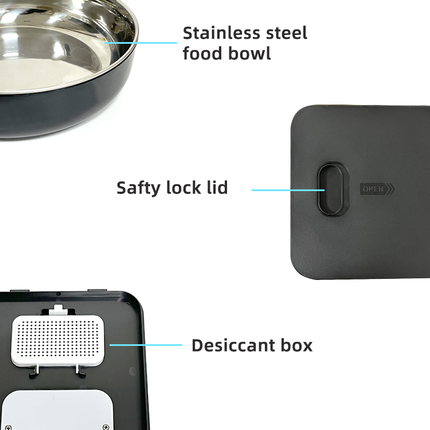 YES4PETS 5.6L Visible Automatic Digital Pet Dog Cat Feeder Food Bowl Dispenser