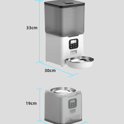 YES4PETS 5.6L Visible Automatic Digital Pet Dog Cat Feeder Food Bowl Dispenser