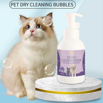 500ml Pet Leave In Dry Cleaning Foam No Rinse Bath Wash for Dogs and Cats