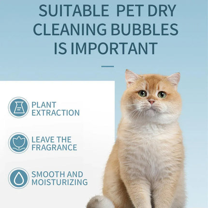 500ml Pet Leave In Dry Cleaning Foam No Rinse Bath Wash for Dogs and Cats