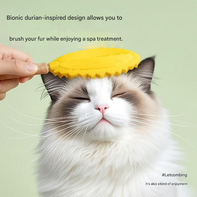 2-piece Pet Durian Massage Grooming Brush