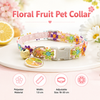 Floral Lace Pet Collar with Bell