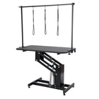 109cm Hydraulic Pet Grooming Table, Heavy Duty Dog Grooming Arm for Medium/ Small Dogs, Height Adjustable Dog Grooming Station, Anti Slip Tabletop /Dog Grooming Station, Max Bearing 182kg