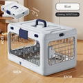 Premium Foldable Pet Carrier Crate – Breathable Aviation Travel Box for Cats & Small Dogs up to 10kg