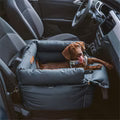 Premium Plush Pet Booster Car Seat – Portable Dog Travel Bed with Non-Slip Base