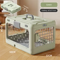 Premium Foldable Pet Carrier Crate – Breathable Aviation Travel Box for Cats & Small Dogs up to 10kg