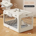 Premium Foldable Pet Carrier Crate – Breathable Aviation Travel Box for Cats & Small Dogs up to 10kg